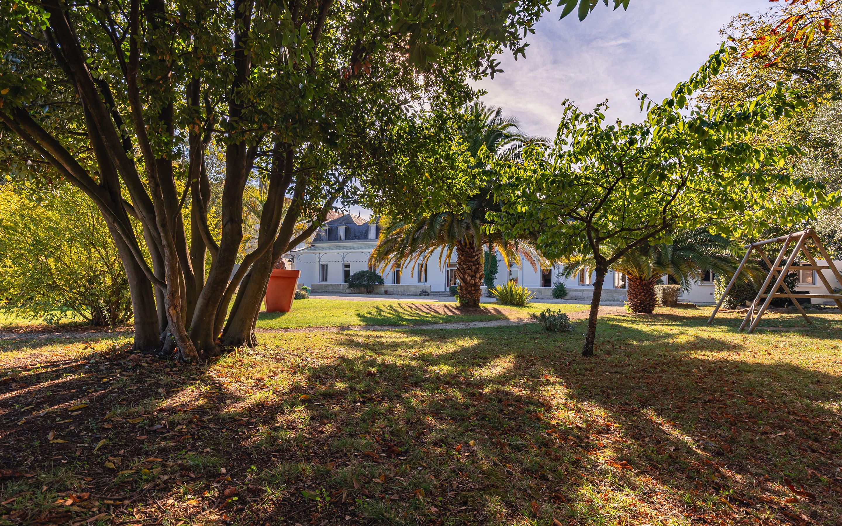 Le parc arboré de Maison Mesnil
